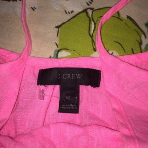 J.Crew NWOT 😍 pink neon linen dress 🥰